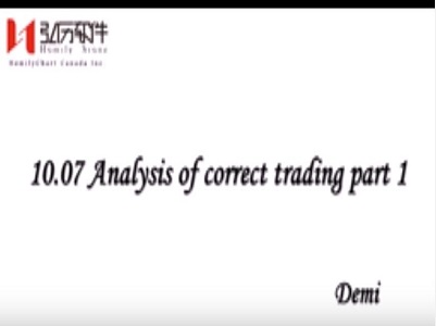 Analysis of correct trading part 1